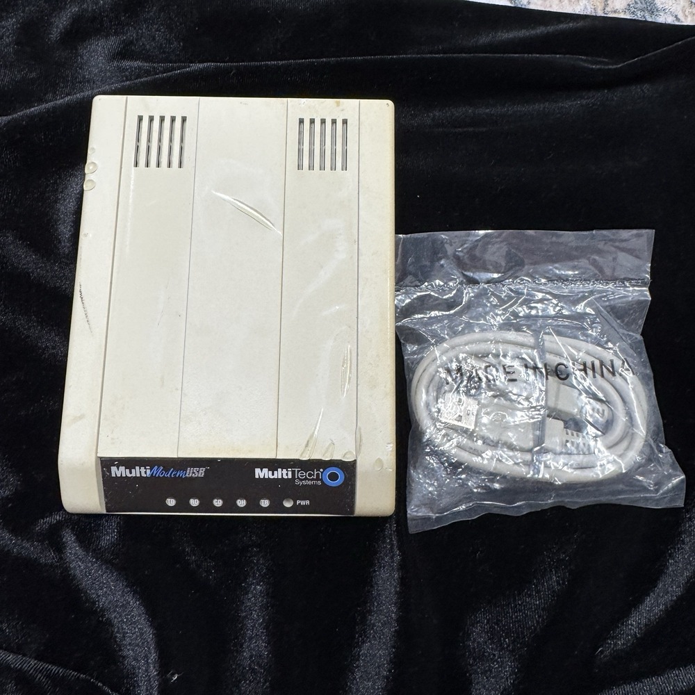Multitech MT5634ZBA-USB-V92-AV‎ DataFax World USB 56K Modem – Working